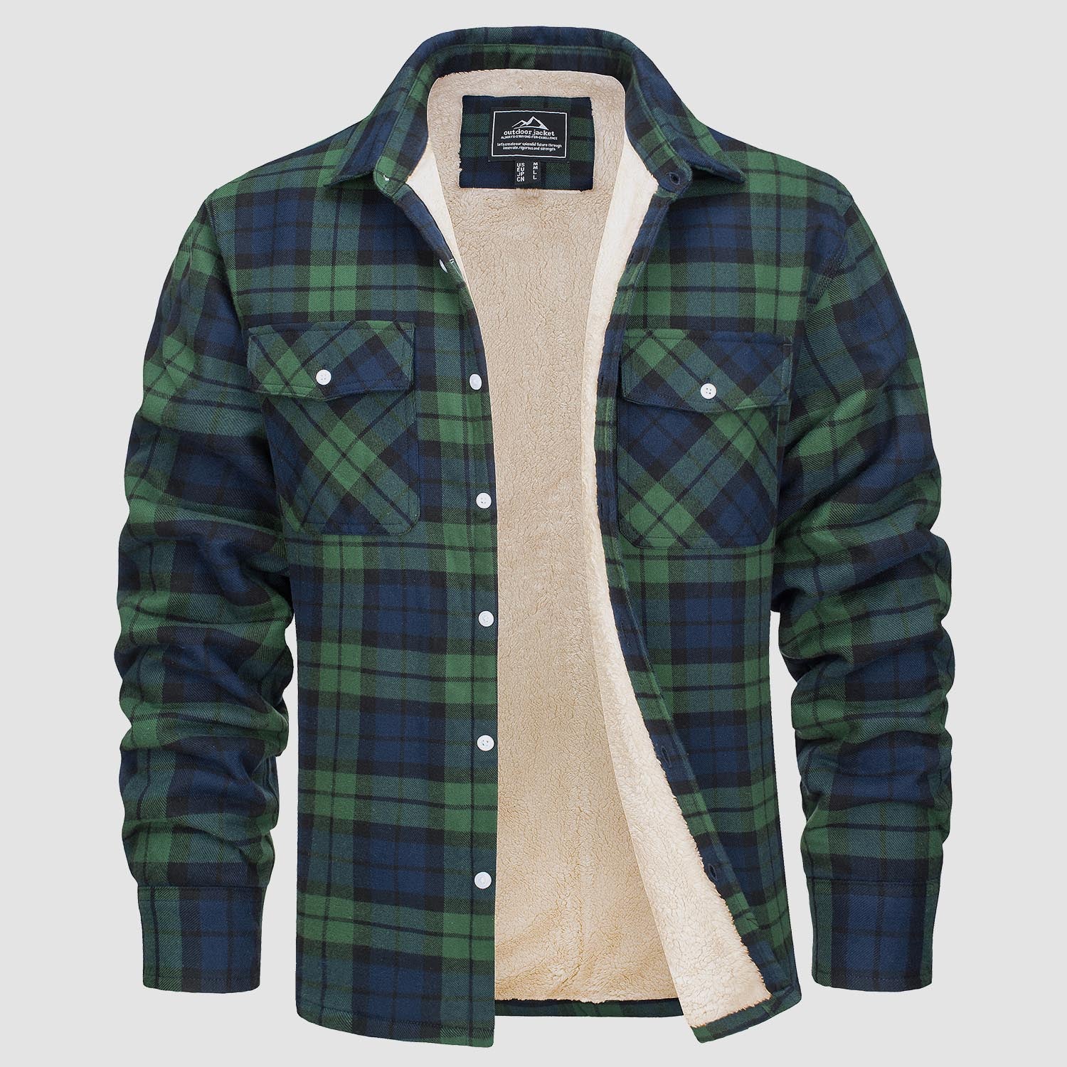 Benedikt™ | Lined checked shirt jacket