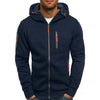 David™ | Versatile men's fleece jacket - Navy blue / S