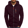 David™ | Versatile men's fleece jacket - Red / S