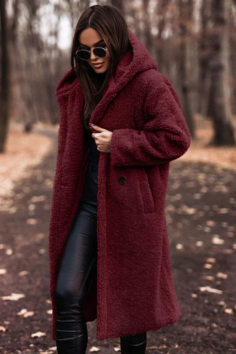 Claudine | Warm and cosy wool coat - Black / S
