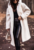 Claudine | Warm and cosy wool coat - White / S