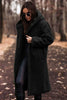 Claudine | Warm and cosy wool coat - Black / S