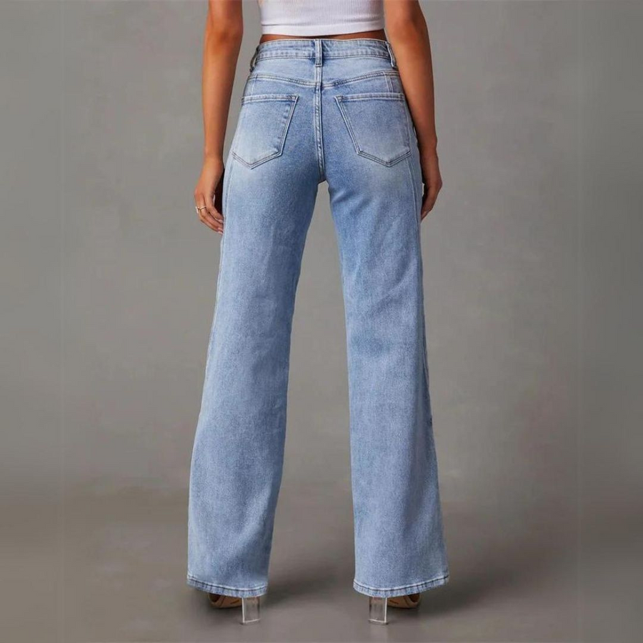 Maddy | Casual High-Waist Loose Fit Jeans