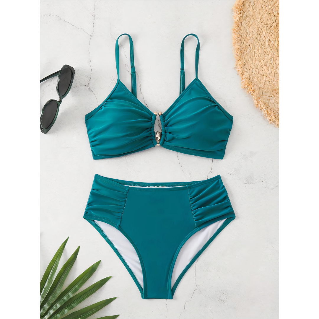 Zariah | Radiant Gold Bikini Set for Women
