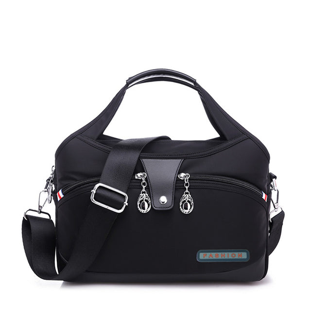 Zamira | Fashionable, stylish handbag with anti-theft protection - Black