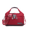 Zamira | Fashionable, stylish handbag with anti-theft protection - red