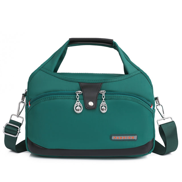 Zamira | Fashionable, stylish handbag with anti-theft protection - green
