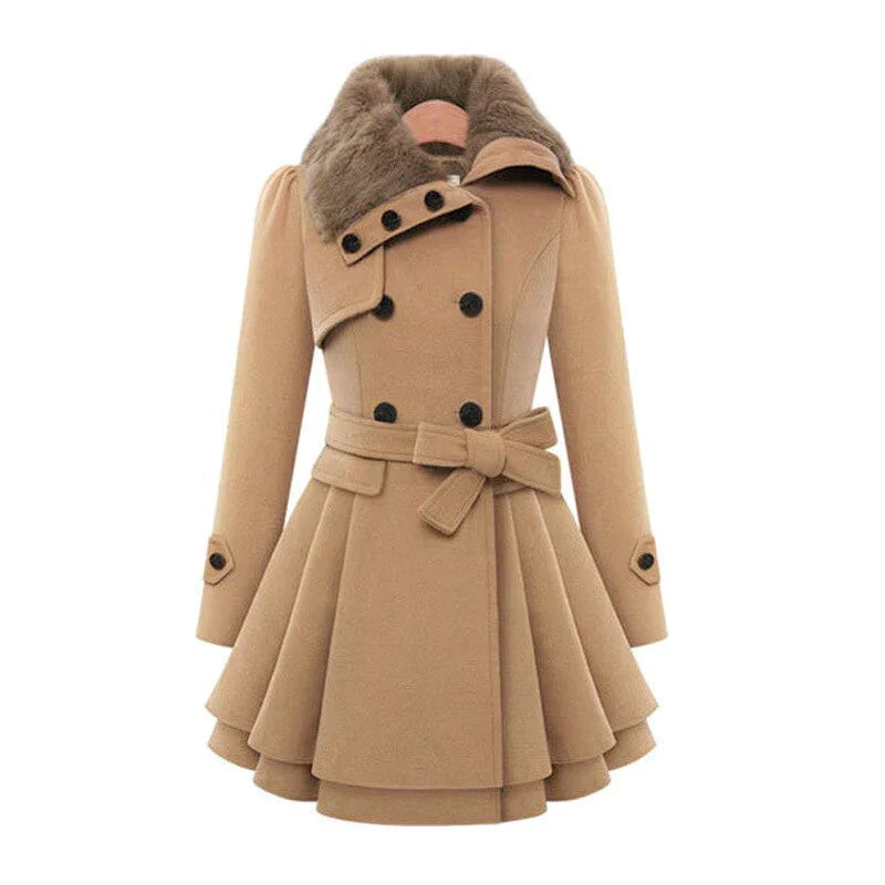Yelena | Vegan trench coat with style - Beige / S