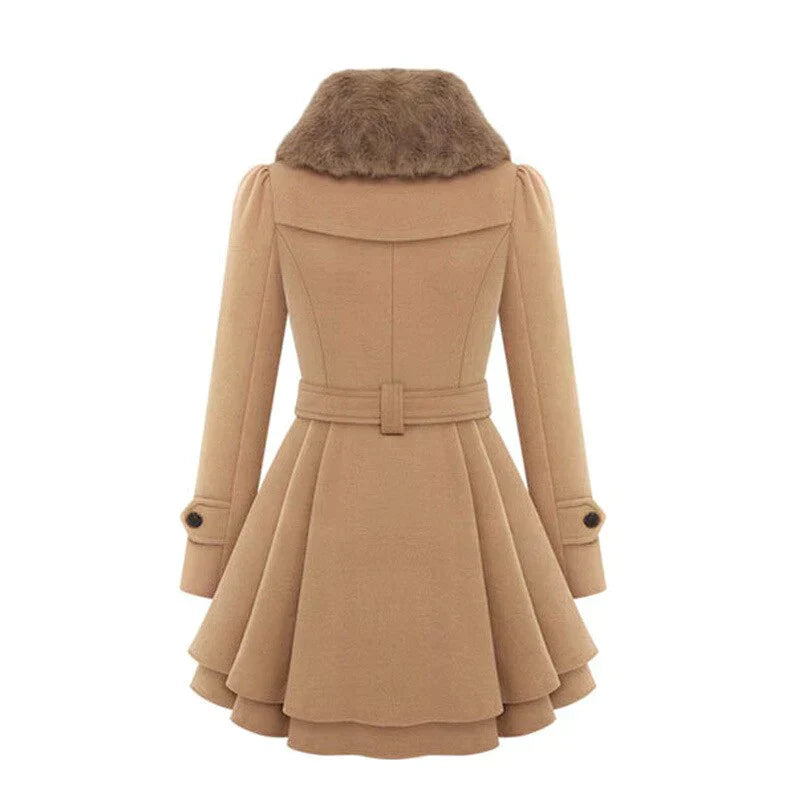 Yelena | Vegan trench coat with style - Beige / S