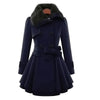 Yelena | Vegan trench coat with style - Dark blue / S