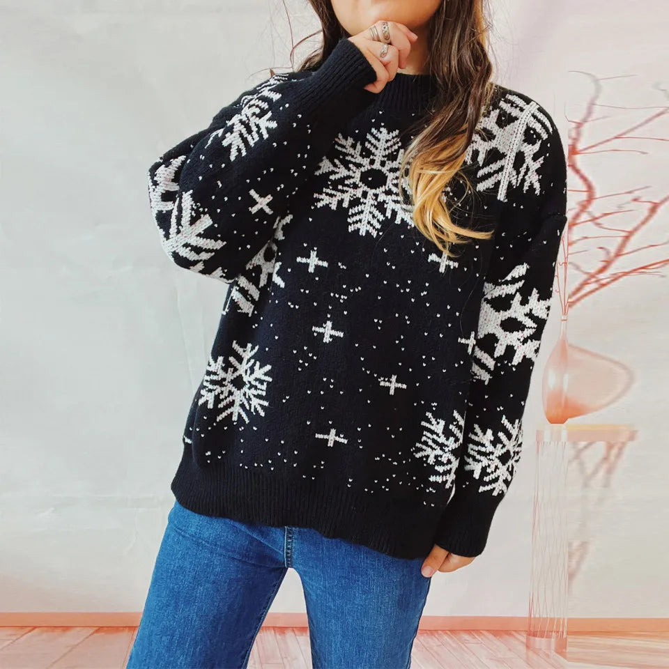 Fiora™ - Cosy Christmas jumper - Black / S
