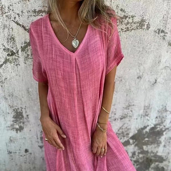 Nova | Comfortable V-Neck Dress with Loose Fit