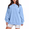 Mizari™ | Jumper with long sleeves and round neckline - Light blue / S