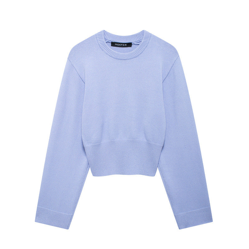 Greta | Modern ladies jumper - S / Blue