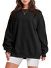 Mizari™ | Jumper with long sleeves and round neckline - Black / S