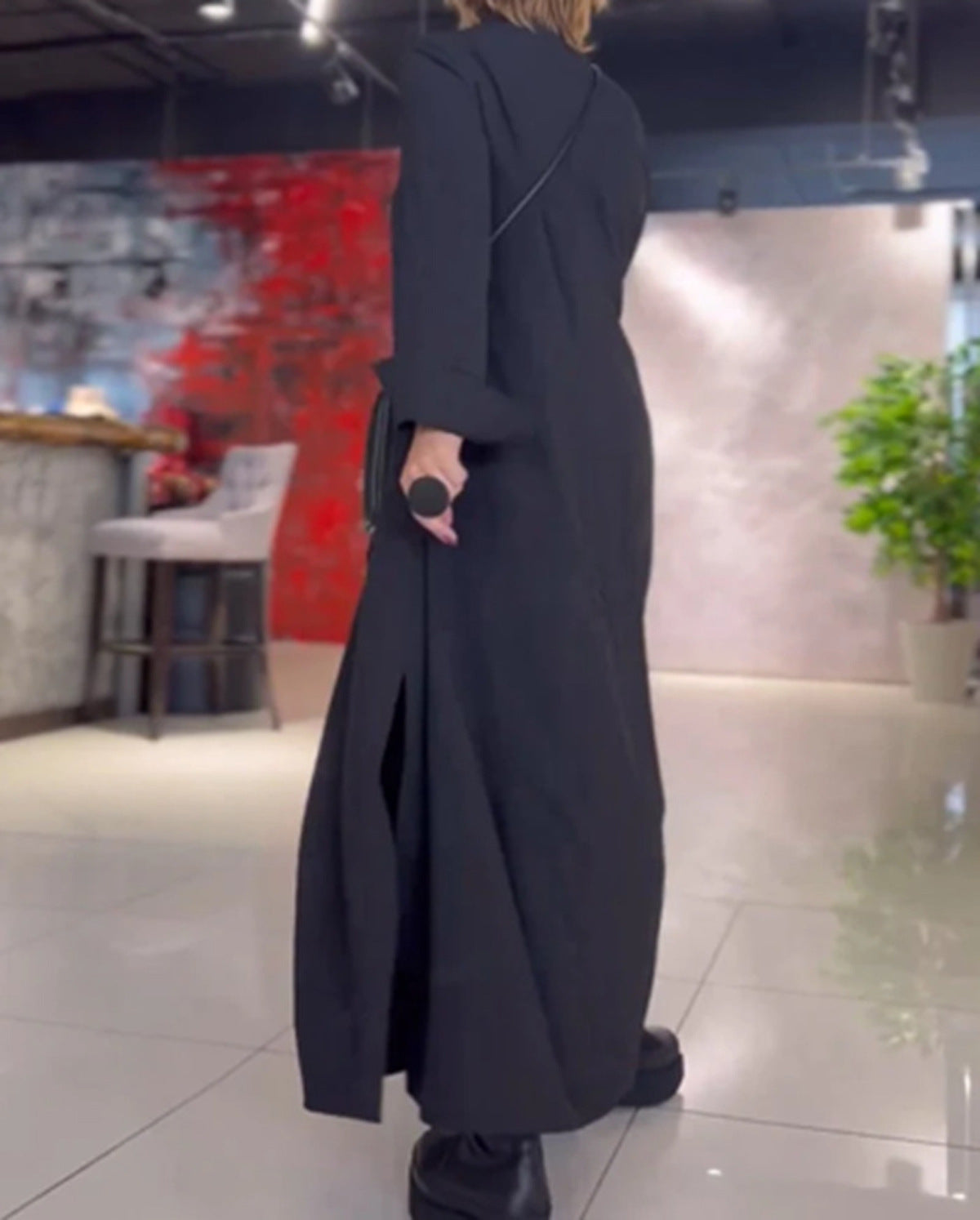 Elena™ | Elegant maxi dress - Black / S