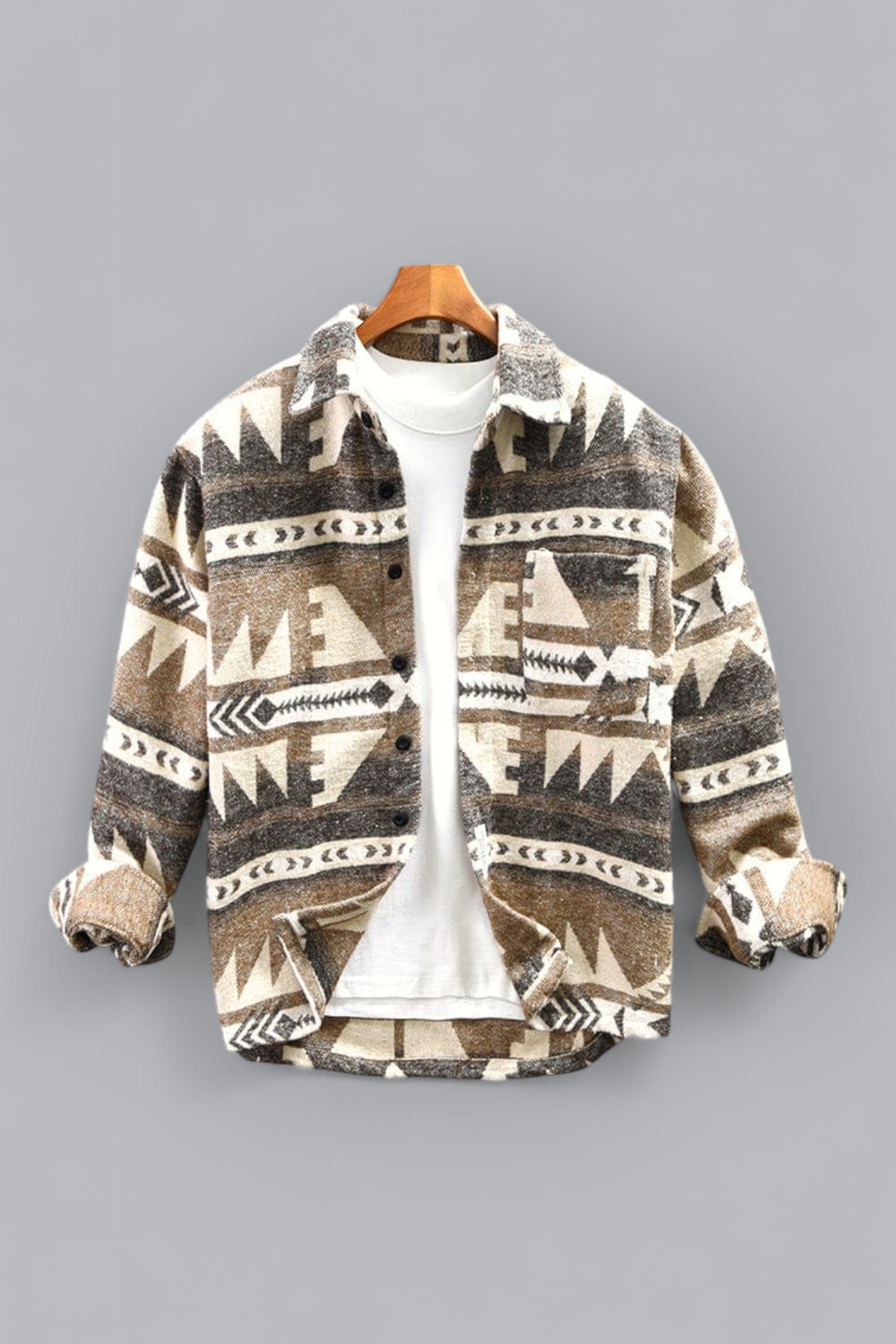 Magnus™ - Classic flannel shirt - Ethno pattern / XS
