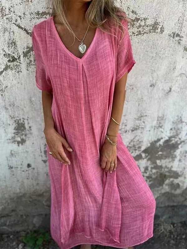 Nova | Comfortable V-Neck Dress with Loose Fit