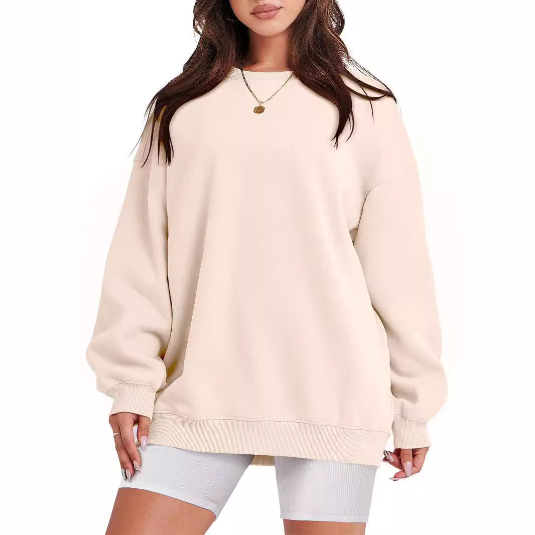 Mizari™ | Jumper with long sleeves and round neckline - Beige / S