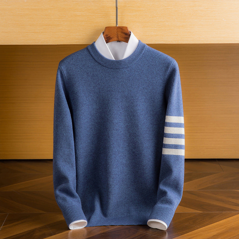 Steve | Elegant jumper - Azure blue / S