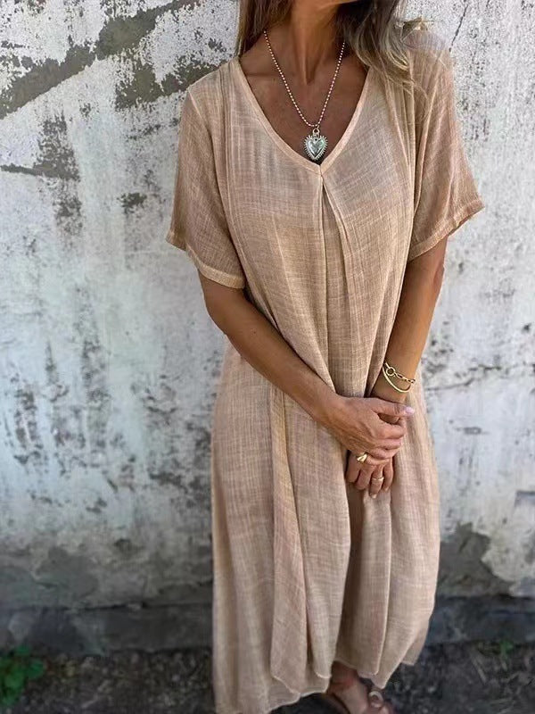 Nova | Comfortable V-Neck Dress with Loose Fit