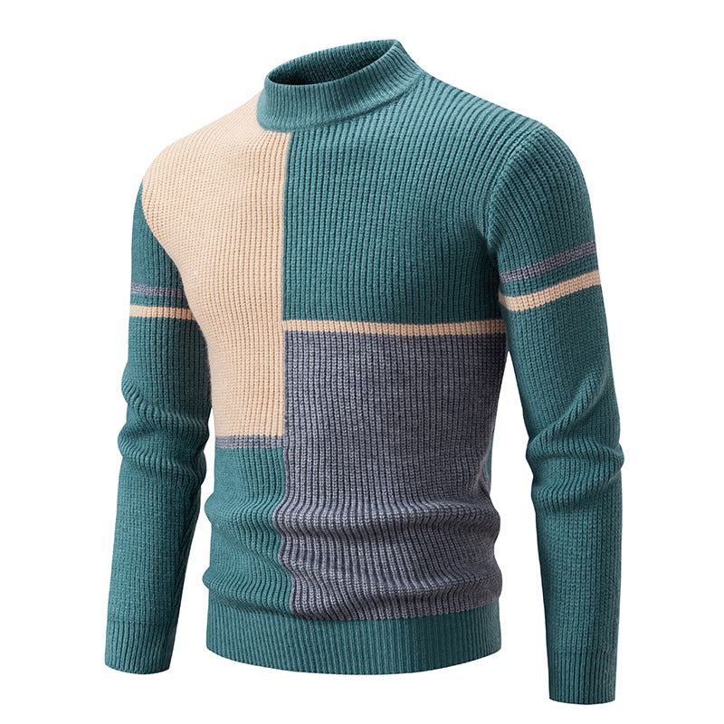 Gilbert | Knitted jumper - Green / Grey / S