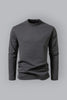 Leif™ - Classic double collar jumper - Slate grey / S