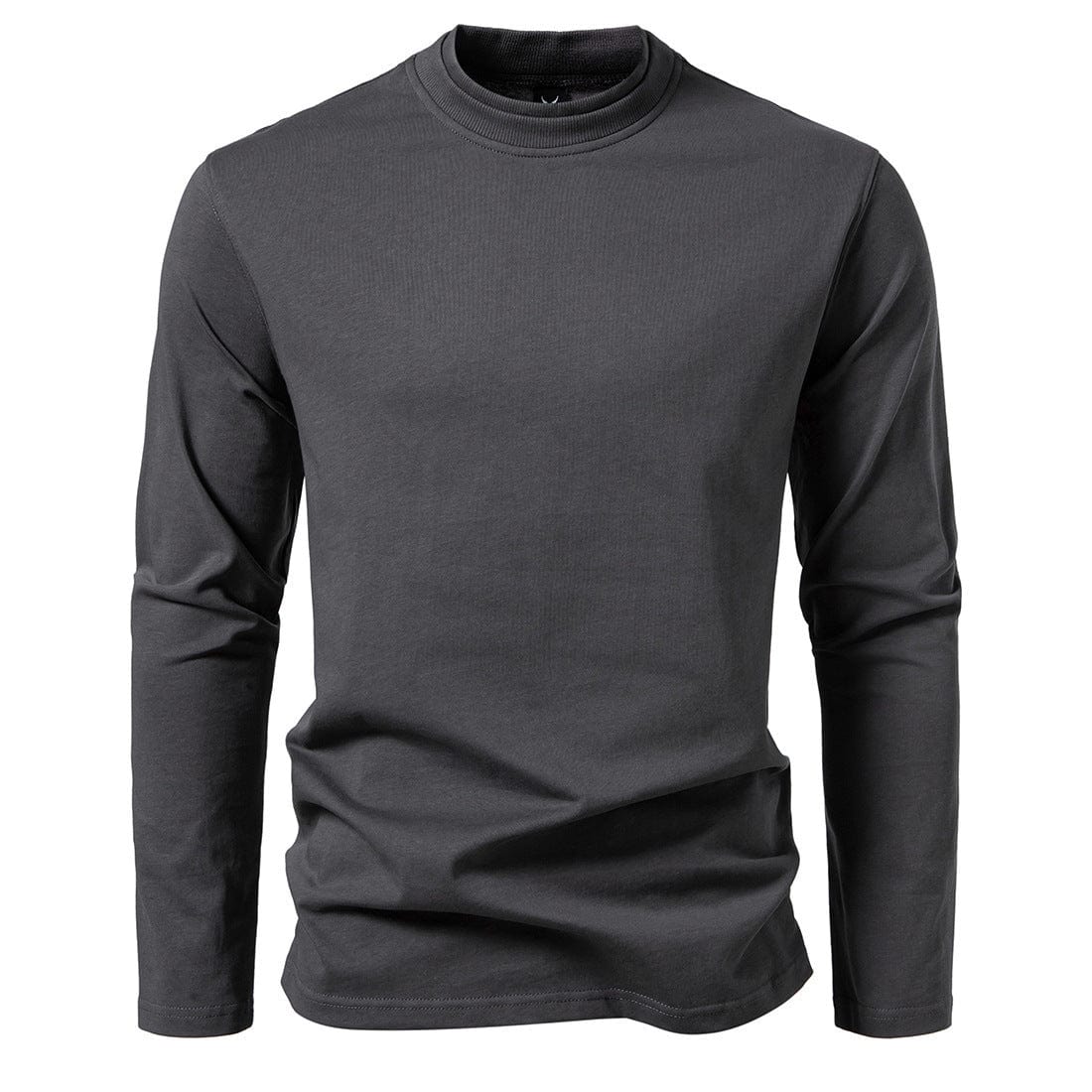 Leif™ - Classic double collar jumper - Slate grey / S