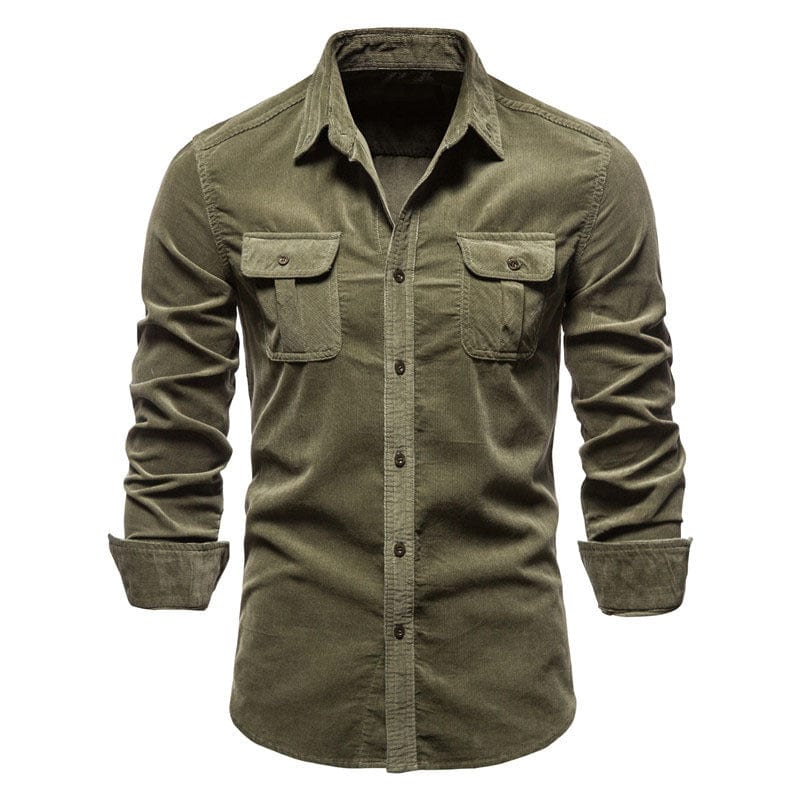 Gunther™ | Toledo shirt - Olive brown / XS