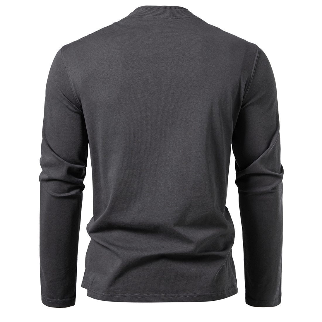 Leif™ - Classic double collar jumper - Slate grey / S