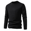Leif™ - Classic double collar jumper - Deep black / S