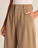 Nora | Wide ladies' trousers - Brown / S