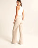Nora | Wide ladies' trousers - Beige / S