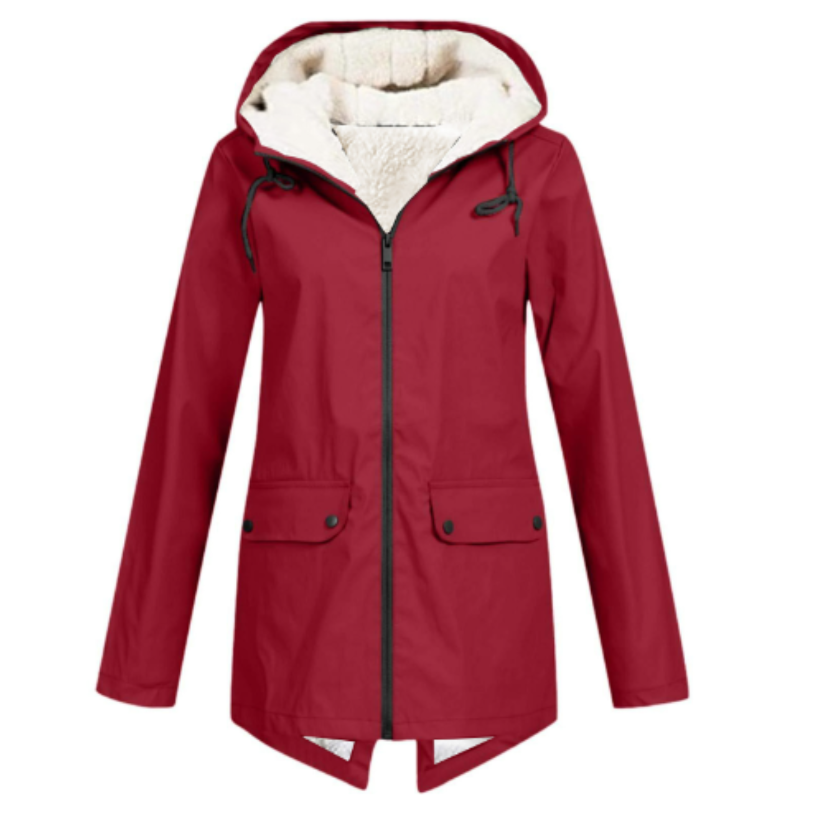 Lalaine™ | Waterproof and windproof rain jacket - Red / S