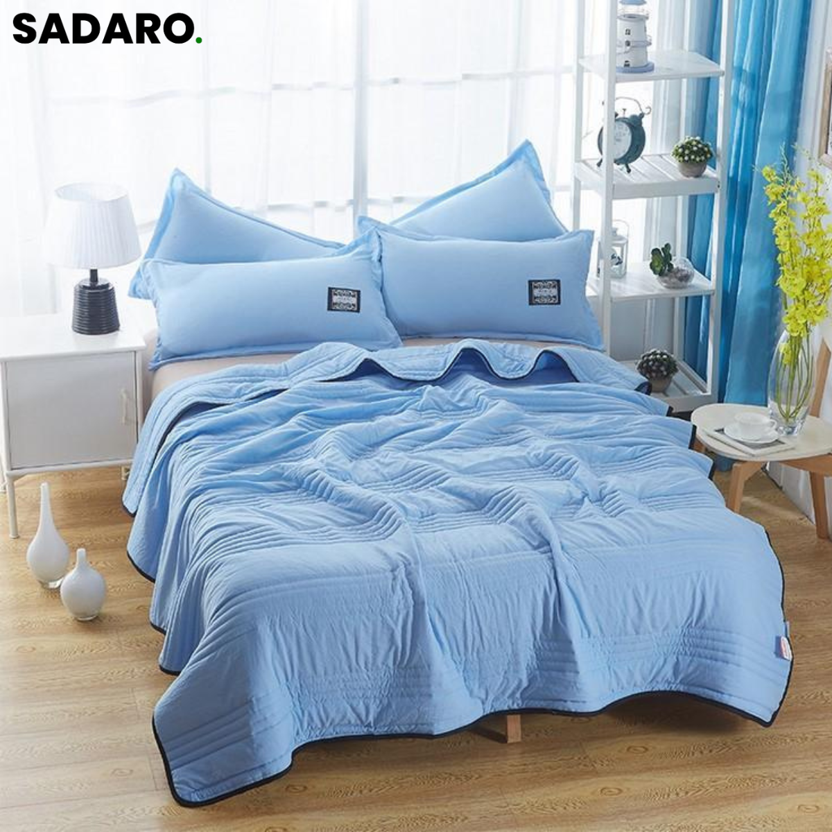 IceSilk™ | COOLING COVER MADE OF SILK | 1+1 FREE TODAY! - MINI (100x150 cm) / BLUE