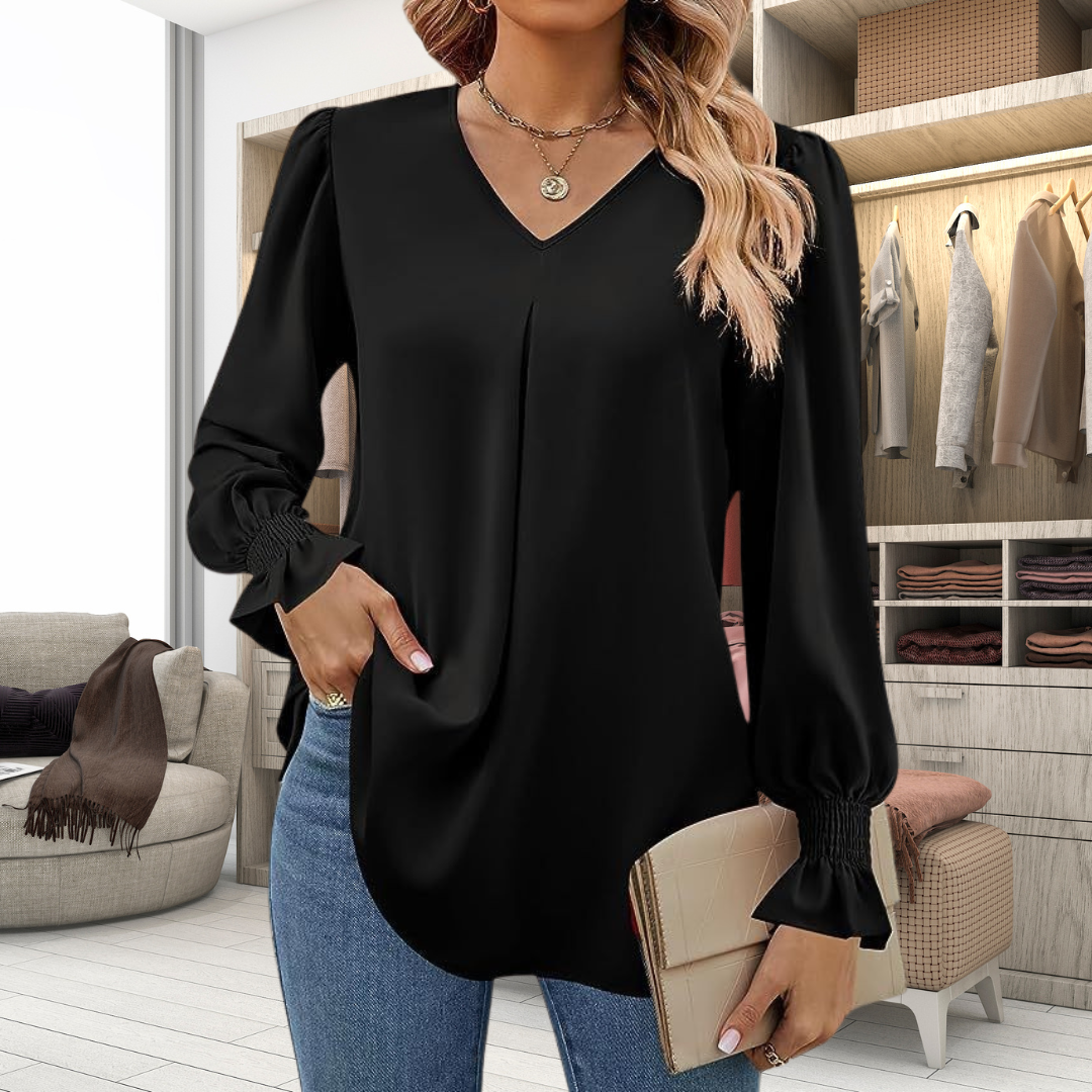 Zyna™ | Stylish women's top - Black / S