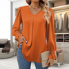 Zyna™ | Stylish women's top - Orange / S