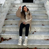 Katharina | Stylish fleece jacket - Beige / S