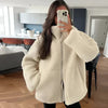 Katharina | Stylish fleece jacket - Beige / S