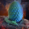 ZauberDrachen™ | Bring fantasies to life! | 1+1 FOR FREE TODAY! - 9 cm egg / 22 cm dragon / Laser green