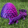 ZauberDrachen™ | Bring fantasies to life! | 1+1 FOR FREE TODAY! - 9 cm egg / 22 cm dragon / Laser green