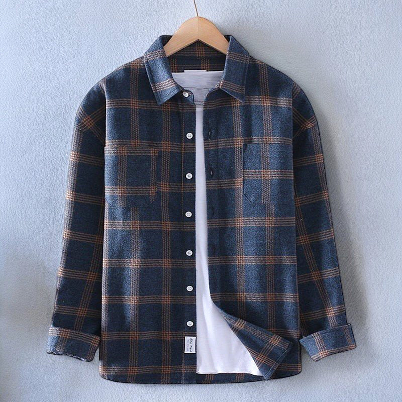 Jameson™ | Stylish men's shirt - Blue / S