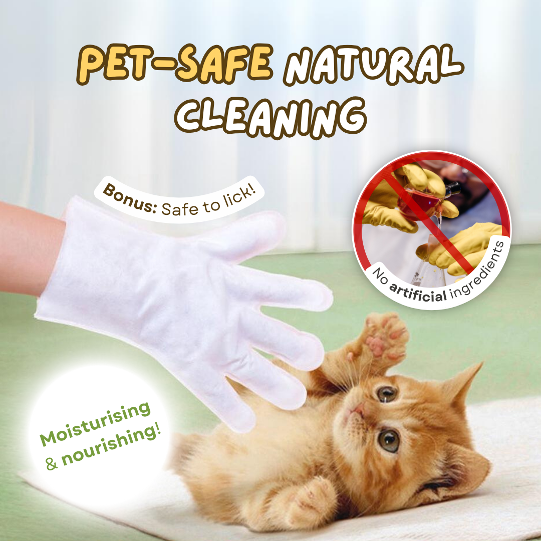Pet cleaning gloves (6 pieces) | SUPER BUNDLE DISCOUNT TODAY! - 1+1 FREE (12 pieces)