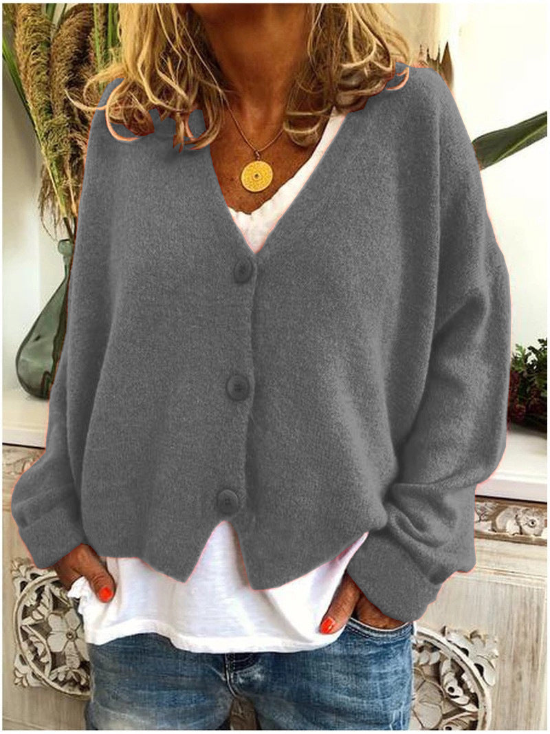 Selina™ | Chic cardigan for women - Grey / S