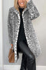 Thyra™ | Warm winter coat with leopard print - White / S