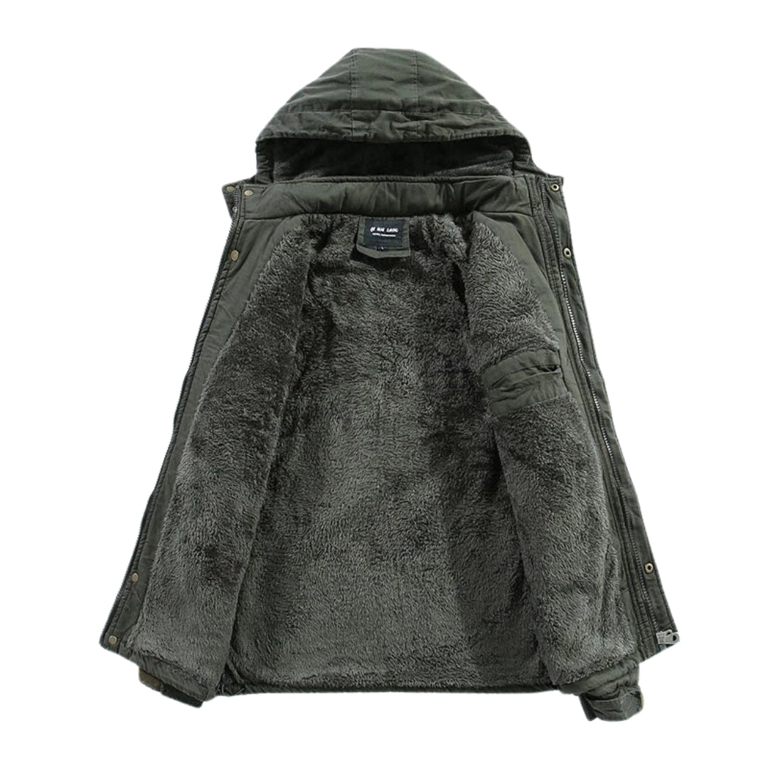 Max - Comfortable fleece jacket - Green / M