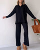 Celia™ | Casual 2-piece set for women - Two Piece Outfits - Black / S