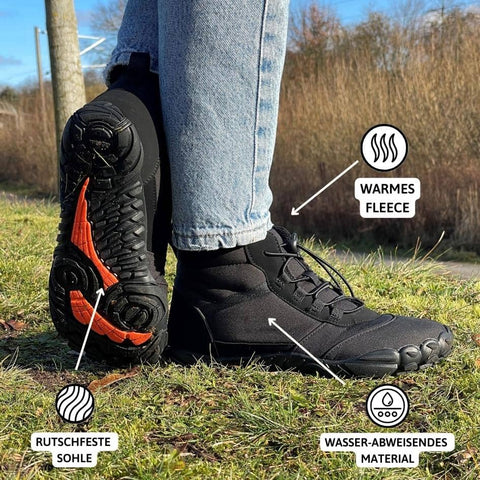 Glacier™ - Insulated winter barefoot shoes - Blue / 36