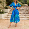 Janella | Elegant Midi Dress with V-Neck