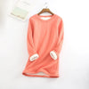 Tina - Comfortable fleece jumper - Sweater - Salmon / S